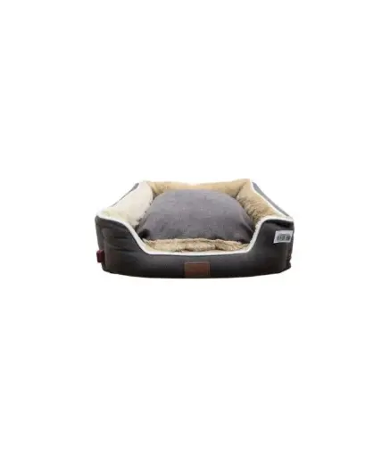 [HY00554060-99] Catry Pet Cushion Luxury Black & Beige White Beeding - HY00554060-99 - 60 x 50 x 16cm 