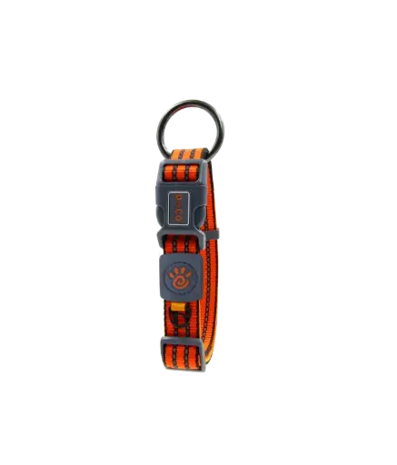 [DCV006-08L] DOCO VARIO O - Ring Collar with Reflective StitchingColor: Orange, Sizes: L