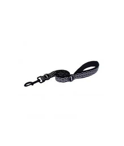 [DPN1048-01M] DOCO Diamante Leash With Handle 4ft (DPN1048) - 2.5 X 120cm Color: Black, Sizes: M