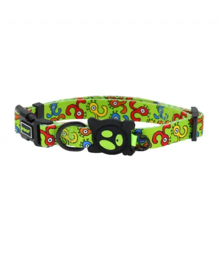 [DCL002-ATL] DOCO LOCO Collar - (DCL002)Pattern/Texture: Green Monster, Sizes: L