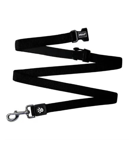 [DCS2072-01S] DOCO® Easy-Snap -HANDS FREE Leash 6ft (DCS2072)Color: Black, Sizes: S