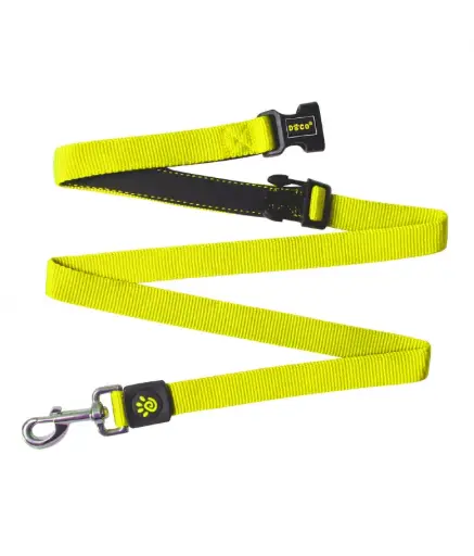 [DCS2072-S7SM] DOCO® Easy-Snap -HANDS FREE Leash 6ft (DCS2072)Sizes: M, Color: Safety Lime 