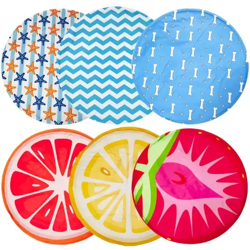 [LR14452] DUVO COOLING MAT ROUND 60X60X0.8 cm Mix color