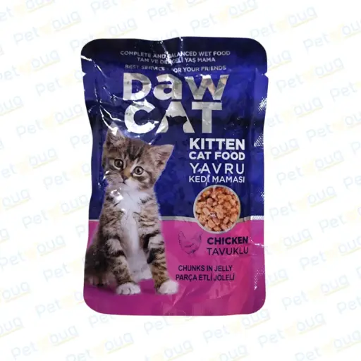 [8698726984340] Dawcat Kitten Wet Food Chicken Wet Cat Food Pouch 85g