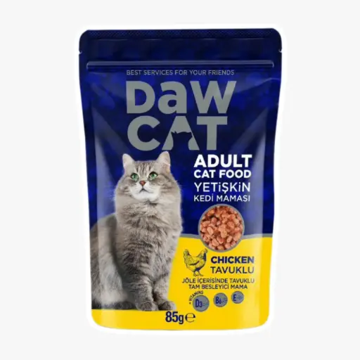 [8698726984296] Dawcat Premium Chicken Wet Cat Food Pouches - 85g