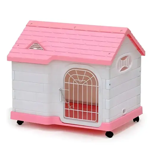 [BC-085-PNK] Dayang Dog Cage (085) - 63.5 x 46 x 58.5cm-Pink