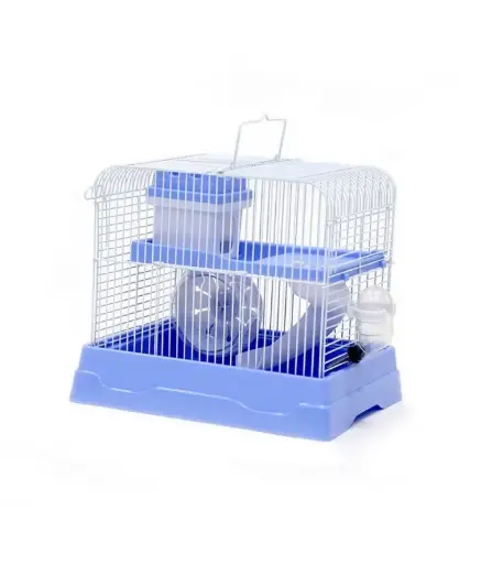 [BC-187] Dayang Hamster Cage (187) - 30 x 23 x 25.2cm-Blue