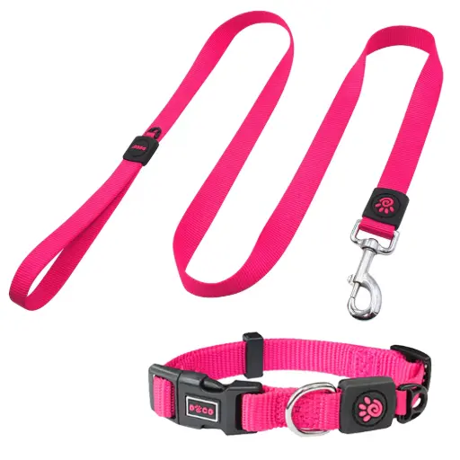 [DCSN1048-04XL] Doco 4ft Signature Nylon Leash (DCSN1048)Color: Pink, Sizes: XL 