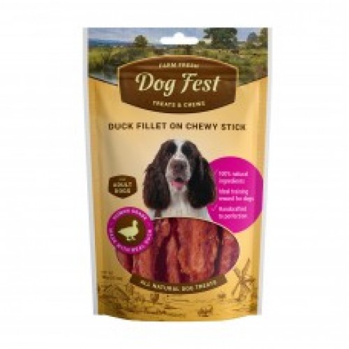 [79711793] Dog Fest Duck Fillet On A Chewy Stick For Adult Dogs - 90g (3.17oz)Weight: 90g 