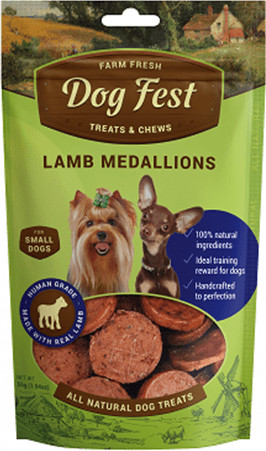 [79711519] Dog Fest Lamb Medallions For Mini-Dogs - 55g (1.94oz)Weight: 55g 