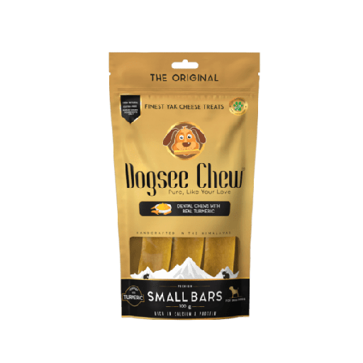 [8906115980126] Dogsee Turmeric Small Bars: Long-Lasting Dental Chews for Small Dogs 100g