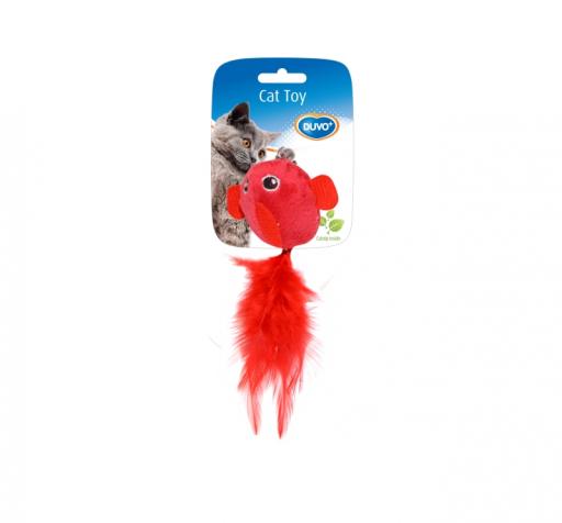 [LR1717027] Duvo Assortment birds with feather Red/purple 13 x 10 x 3.5cm - 2 PcsCount: 2, Dimension: 130 x 10 x 3.5cm 