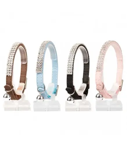 [LR11162] Duvo Cat Collar Mixed Colors 20x30cm /10mm Pattern/Texture: Leopard- 1pc