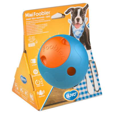 [LR171446] Duvo Foobler Mini Treat Dispenser With Timer Blue 