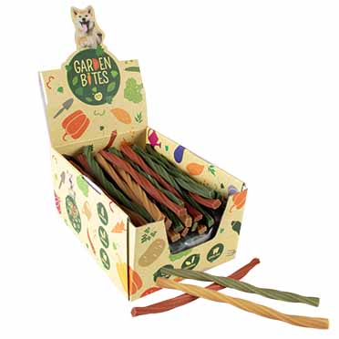 [LR10091] Duvo Garden Bites Dental Twisters Small Pouch 13cm - 28 Pcs Mix Colors 