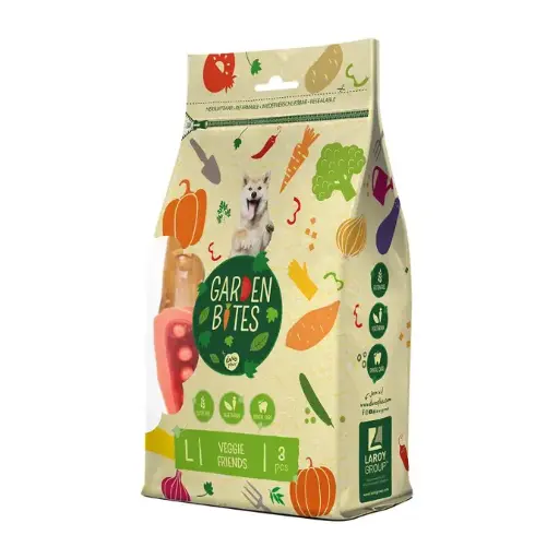 [LR11650] Duvo Garden Bites Veggie Friends Mixed Colors 270g - Pouch Count: 3, Length: 11cm