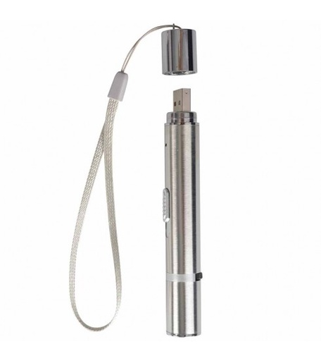 [LR12844] Duvo+ 7 in 1 Laser Cat Toy 11.5x1.5x1.5cm Silver