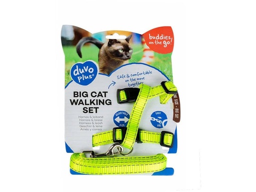 [LR11206] Duvo+ Big Cat Walking Set Reflective Uni 30-50cm / 12Mm - 125cm 