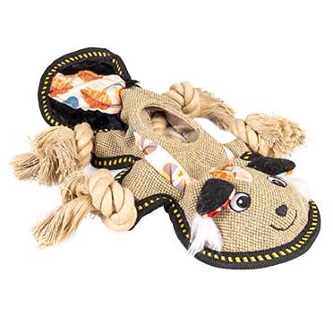 [LR13974] Duvo+CanvasSkunk34x23x5cm,Brown