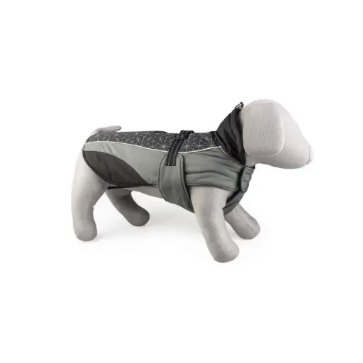 [LR13207] Duvo+DogJacketHiVisCasual-50cmBlack/GreySizes:M