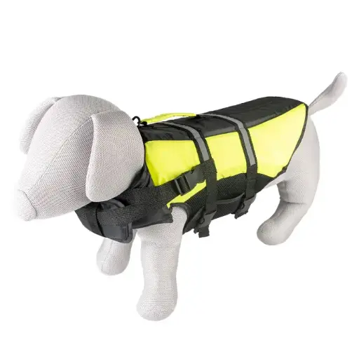 [LR13210] Duvo+ Dog Life Jacket Hi Vis Marine XS - 30cm- max.13kg Black/YellowSizes: XS