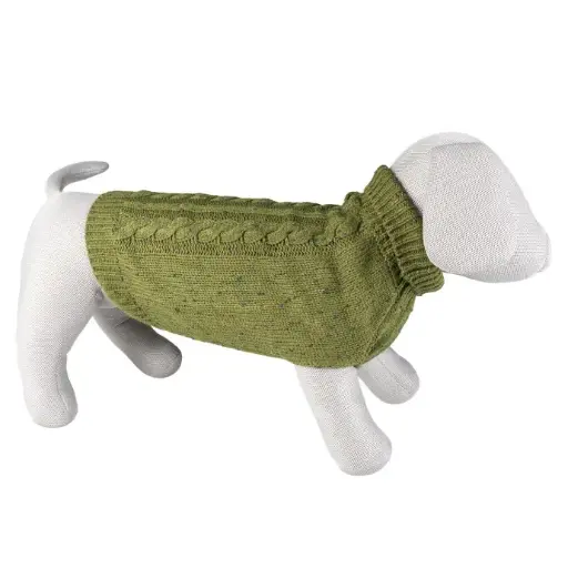 [LR13225] Duvo+ Dog Sweater Cozy, GreenSizes: XS