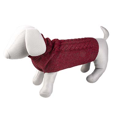 [LR13264] Duvo+ Dog Sweater Cozy, RedSizes: XL 