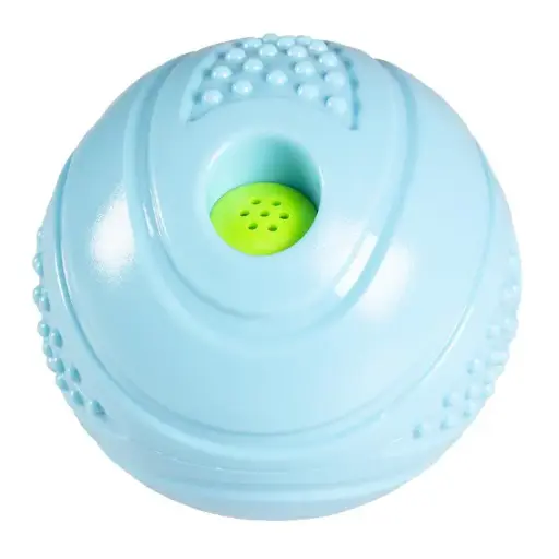 [LR13716] Duvo+ Dog Toy Rubber Giggle Bulby Ball 12.8x12.8x12.8cm Blue