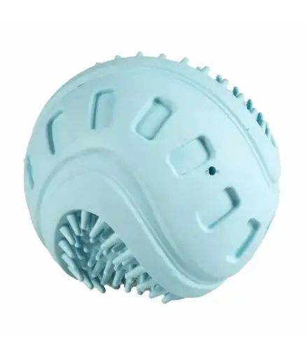 [LR13718] Duvo+DogToyRubberGiggleRibbleBall8.5x8.5x8.5cmColor:Blue