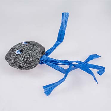 [LR14630] Duvo+ ECO Navy Jellyfish & Catnip 8,5x15,5x2,5cm Blue/Grey 