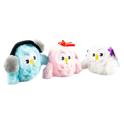 [LR14968] Duvo+ElectronicPlushOwlCatToy6x10x13cmMixedColors