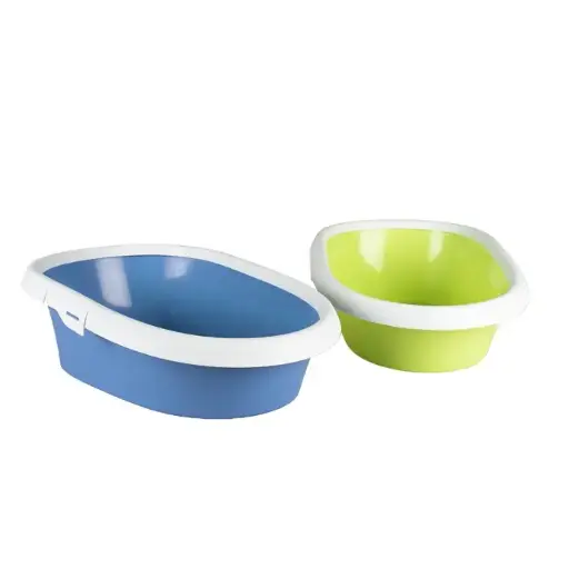 [LR14462] Duvo+ Litter Tray Excalibur With Rim 58x39x17cm, Mixed Colors-1pc