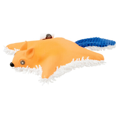 [LR14526] Duvo+ Plush & Latex Flying Squirrel Orange/Blue, 31x17x5cm 