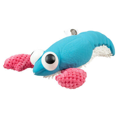 [LR14519] Duvo+ Plush & Latex Lobster 24x18.5x6.5cm blue/pink 
