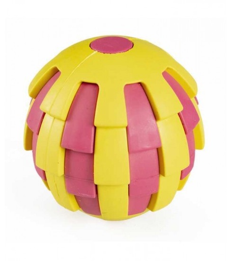 [LR13710] Duvo+ Rubber Pitahaya Ball Dispenser Dog Toy 6,5x6,5x6,5cm Multicolour 
