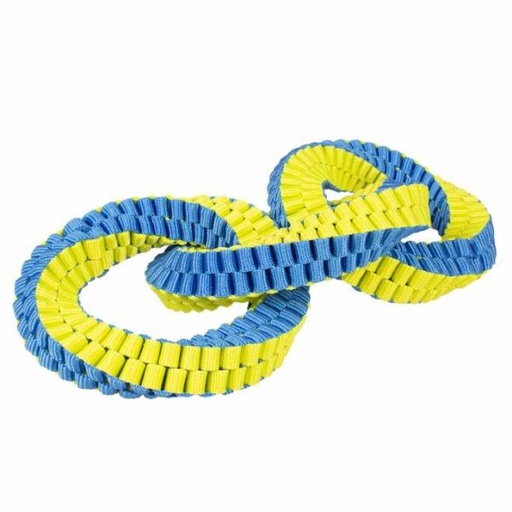[LR12773] Duvo+ Supa Nylon Triple Hoop Blue/Yellow - 28x13cm 