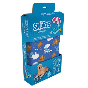 [LR13862] Duvo+ The Smurfs Cooling Mat, BlueSizes: XL 