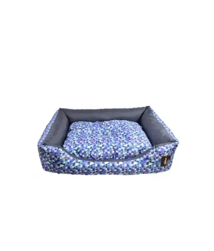 [EMK02M-104M] Empets Couch Bed Modern Dimension: 65x50x18cm, Pattern/Texture: Printed Blue
