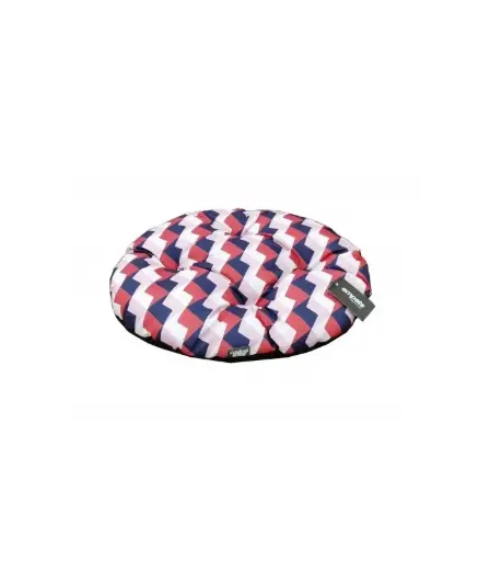 [EMPOW07M-124M] Empets Oval Cushion Modern Dimension: 78x66cm, Pattern/Texture: Printed Red & Blue