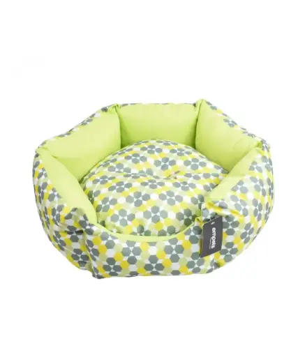 [EMV01M-110M] Empets Venus Bed Modern Dimension: 45x45x19cm, Pattern/Texture: Printed Green & Lemon