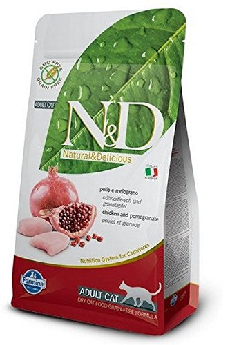 [8010276021021] Farmina N&D Dry Cat Food With Chicken & Pomegranate Food For Adult Cats