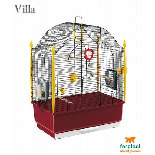 [52018817] Ferplast Cage Villa Black - 50 x 31 x h 63,5 Cm