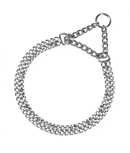 [75752903] Ferplast Chrome CSS - Semi Choke-Chain Dog Collar Made of Metal Dimension: 32 x 44cm