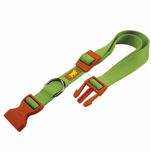 [75255903] Ferplast Club C Colours Nylon Dog Collar With Snap ClipColor: Green, Dimension: 30-44cm x 15mm