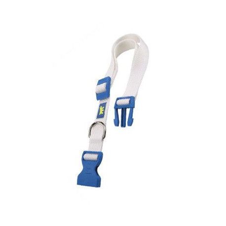 [75255901] Ferplast Club C Colours Nylon Dog Collar With Snap ClipColor: White, Dimension: 30-44cm x 15mm
