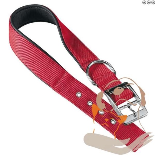[75246922] Ferplast Daytona C Nylon Dog CollarColor: Red, Dimension: 35-43cm x 20mm