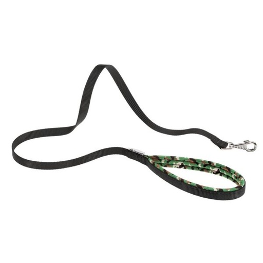 [75233001] Ferplast Daytona Fantasy G Nylon Dog Leash With Soft GripColor: Black, Dimension: 15mm x L 120cm