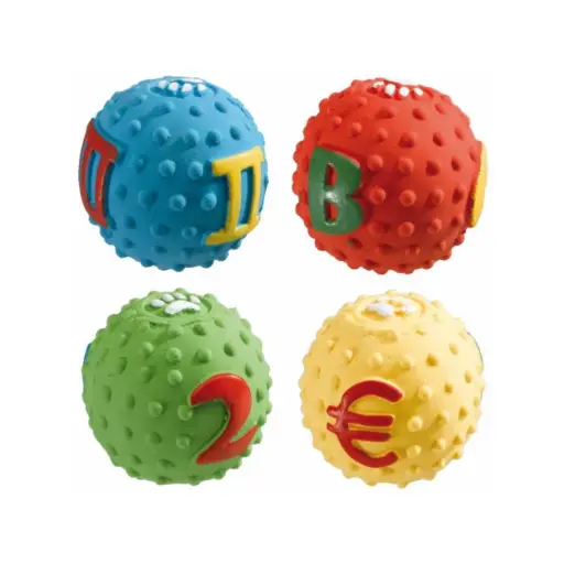 [85535899] Ferplast Latex Dog Toy Ø5 cm (PA 5535), Mixed Colours