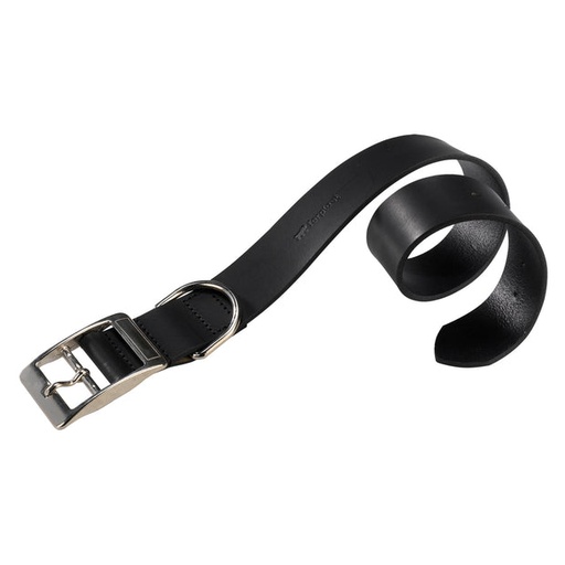 [75200951] Ferplast Natural C Leather Dog CollarColor: Beige, Dimension: 22-27cm x 10mm