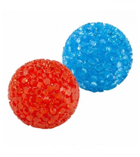 [85200799] Ferplast Neon Ball Cat Toy Small (X2) Ø4 cm (PA 5200), Mixed Colours (2pcs in Pack)